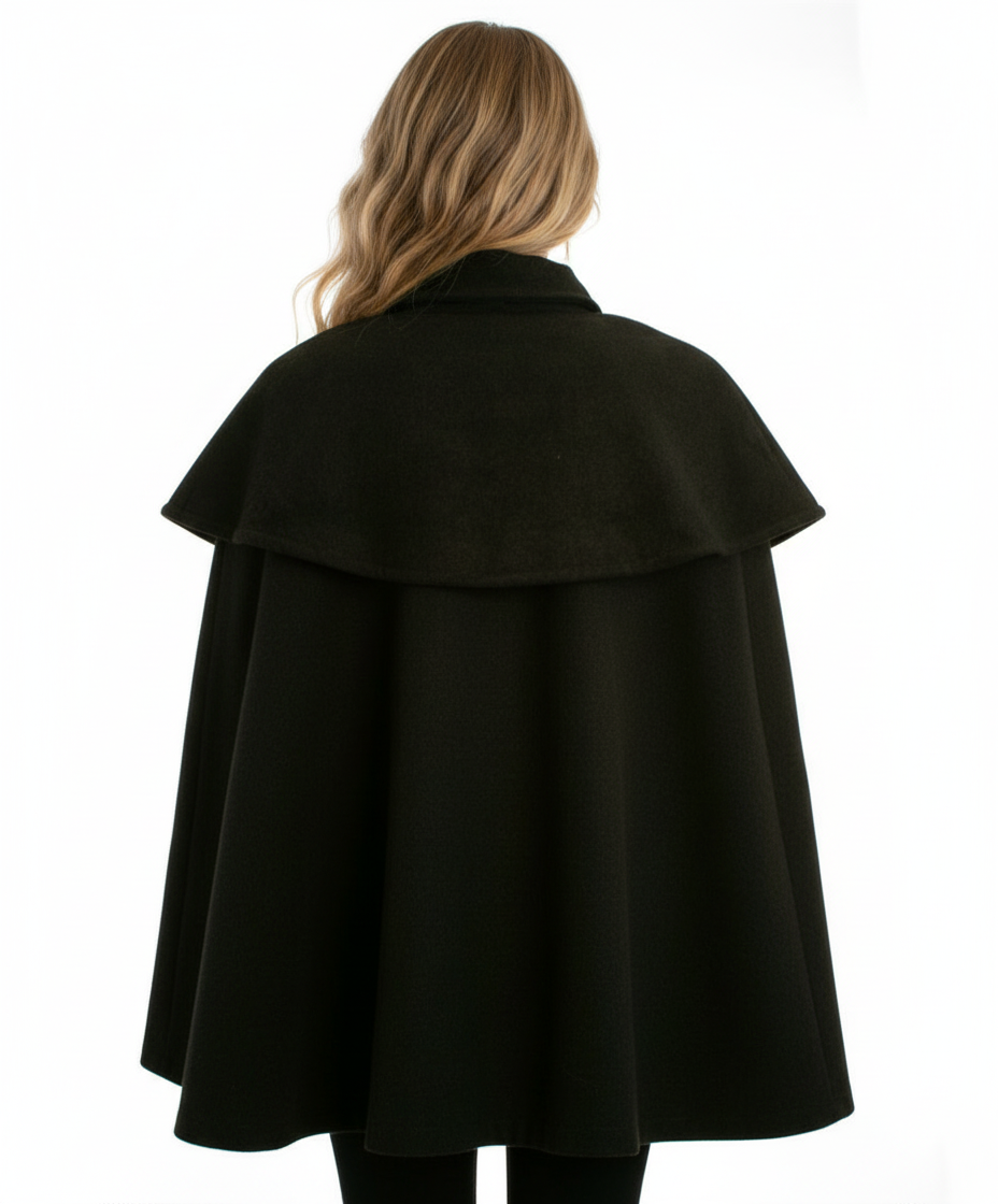 Renee C Double Breasted Cape