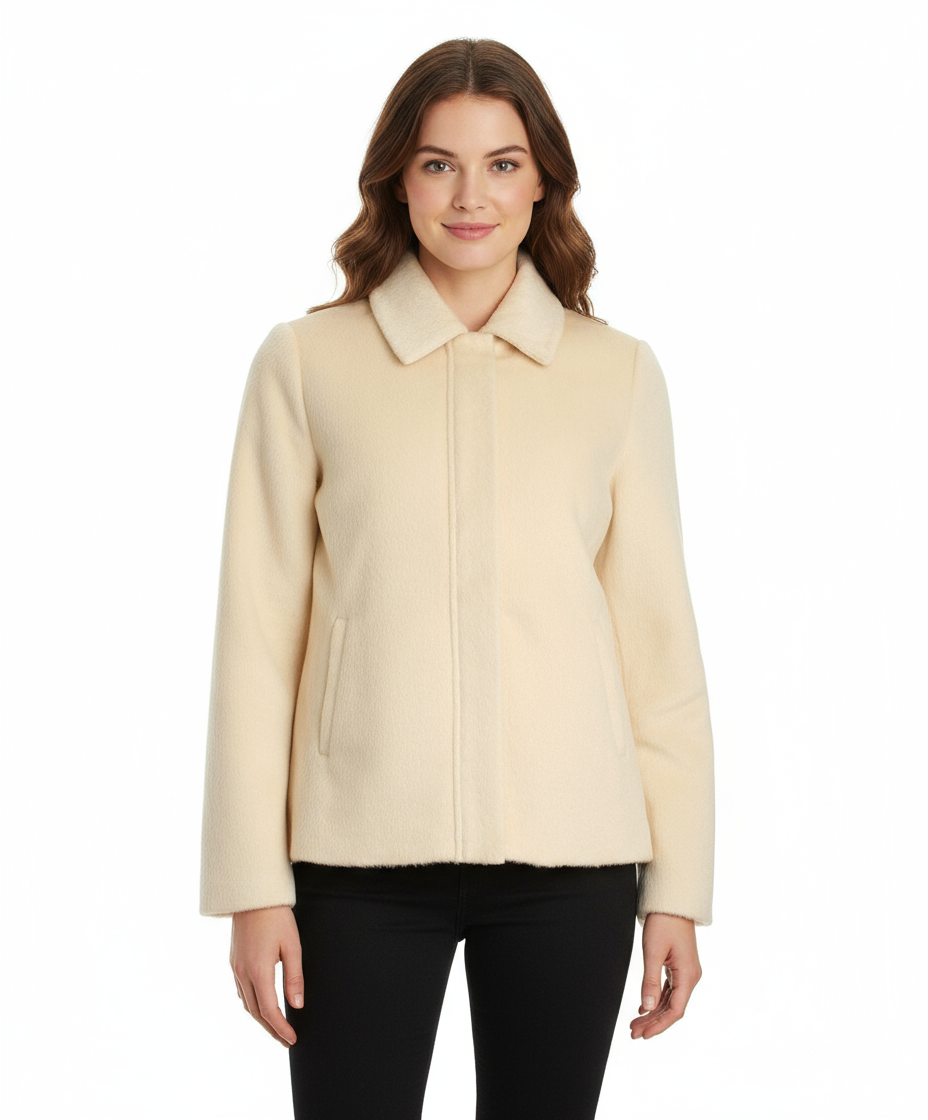 Tulle Hidden Placket Jacket