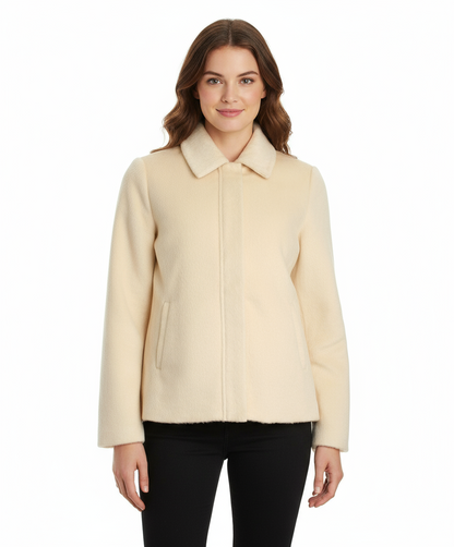 Tulle Hidden Placket Jacket