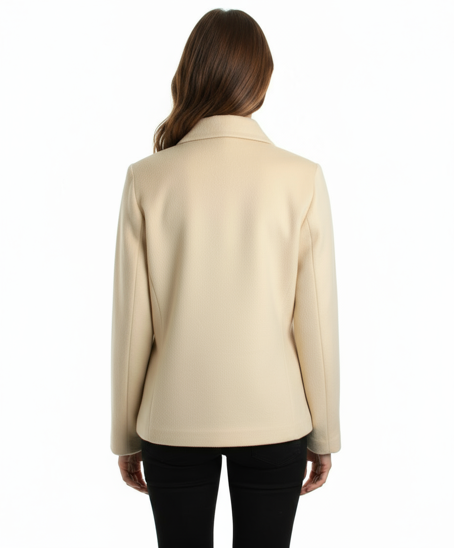 Tulle Hidden Placket Jacket