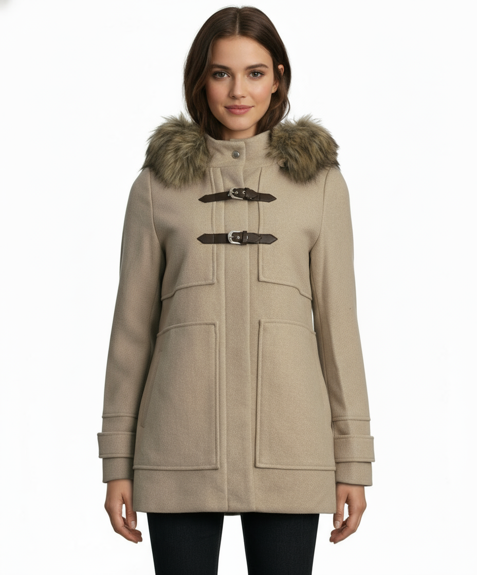 Coffeeshop Single Breasted Hooded Toggle Coat