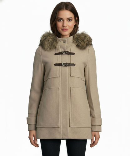 Coffeeshop Single Breasted Hooded Toggle Coat