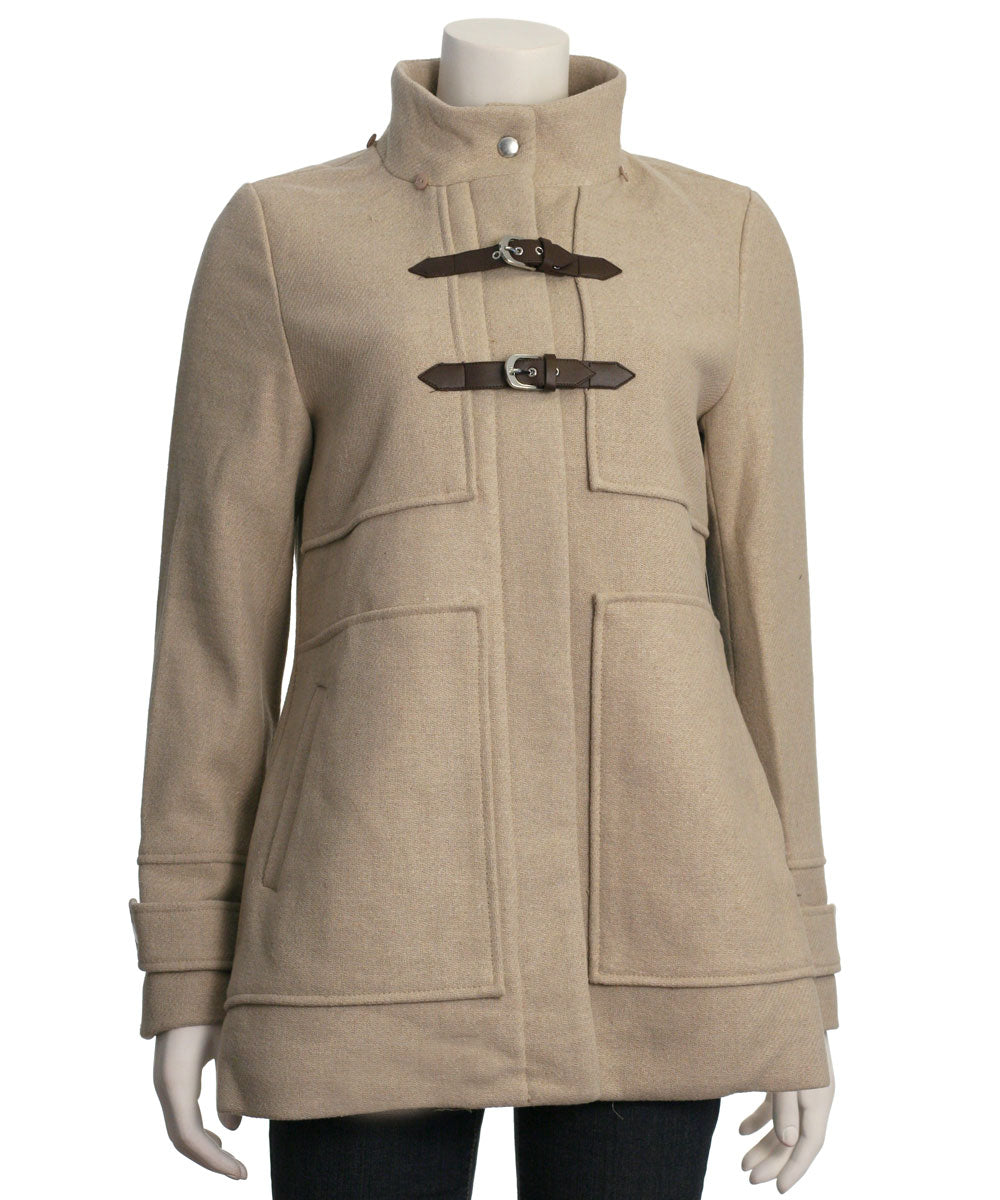 Coffeeshop Single Breasted Hooded Toggle Coat