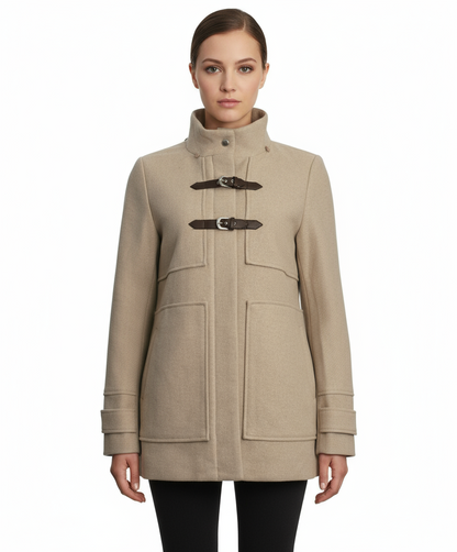 Coffeeshop Single Breasted Hooded Toggle Coat