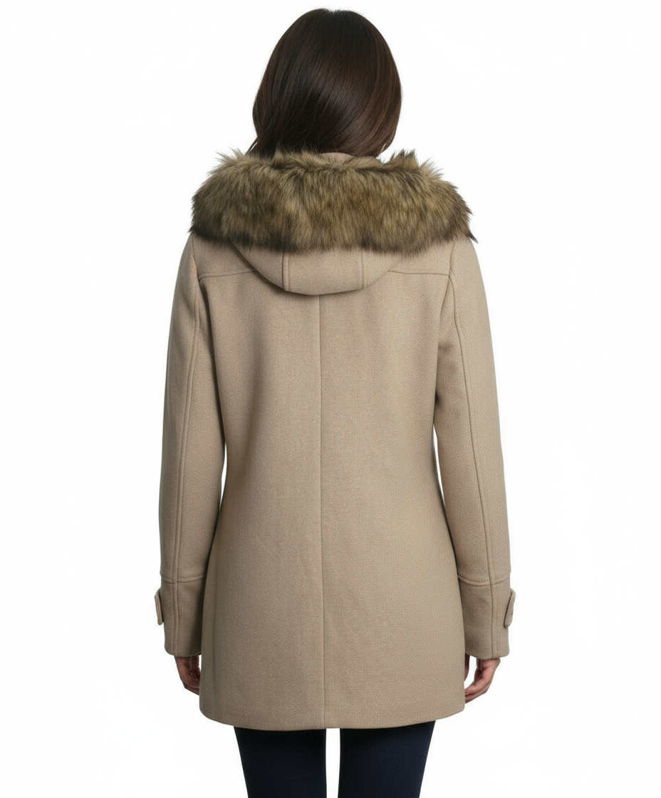 Coffeeshop Single Breasted Hooded Toggle Coat