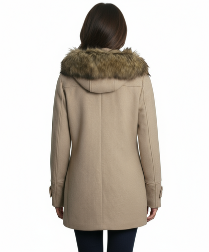Coffeeshop Single Breasted Hooded Toggle Coat