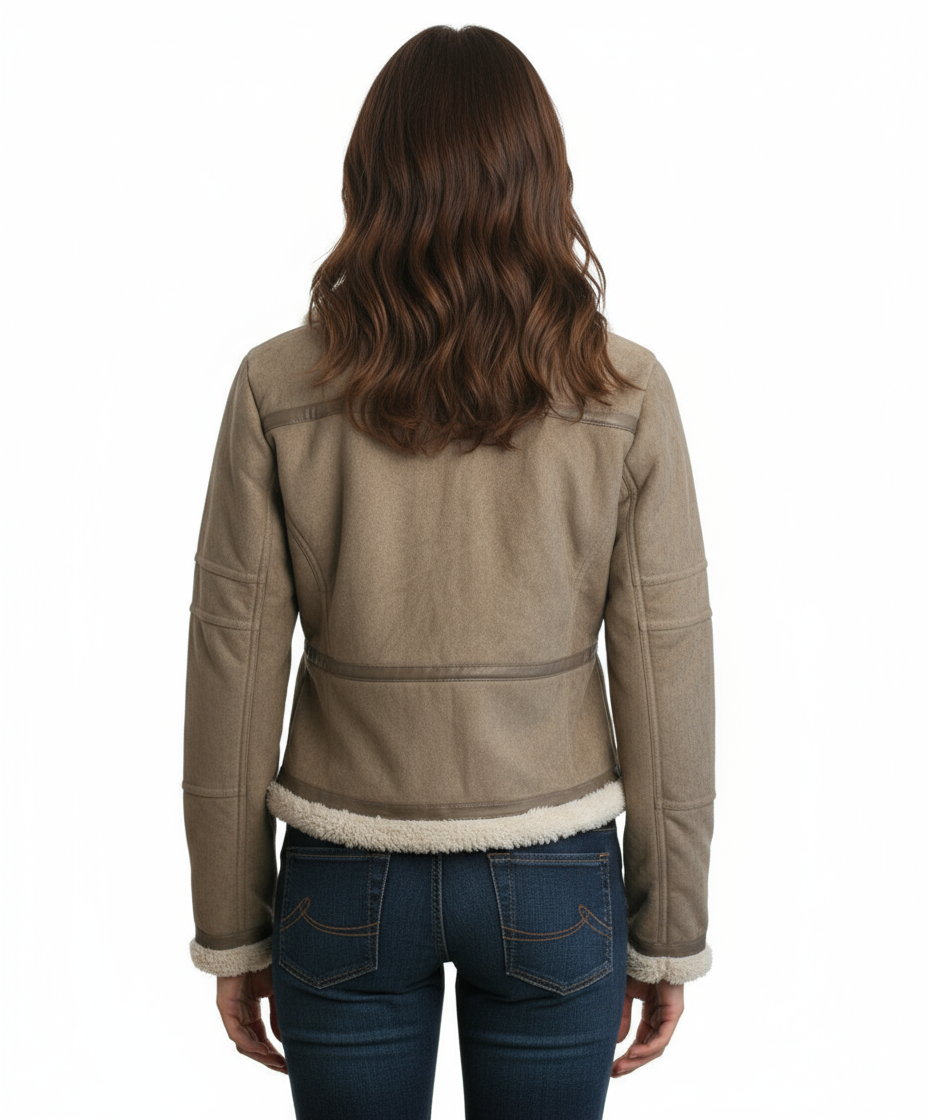 HYFVE Faux Suede Moto Jacket