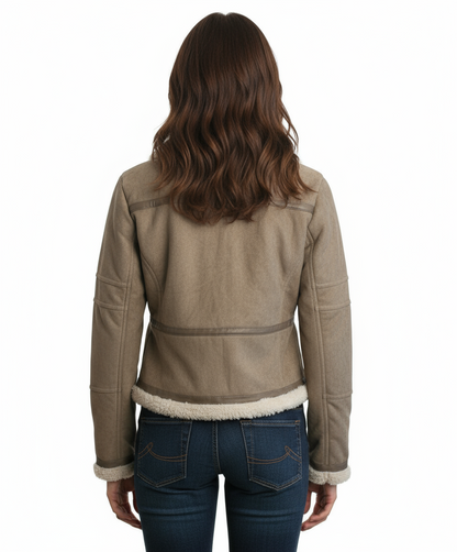 HYFVE Faux Suede Moto Jacket