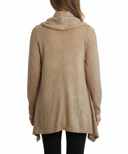 Ryu: Lace Ruffled Cowl Neck Sweater