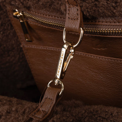 North Everyday Winter Sherpa Tote (Chocolate Brown)