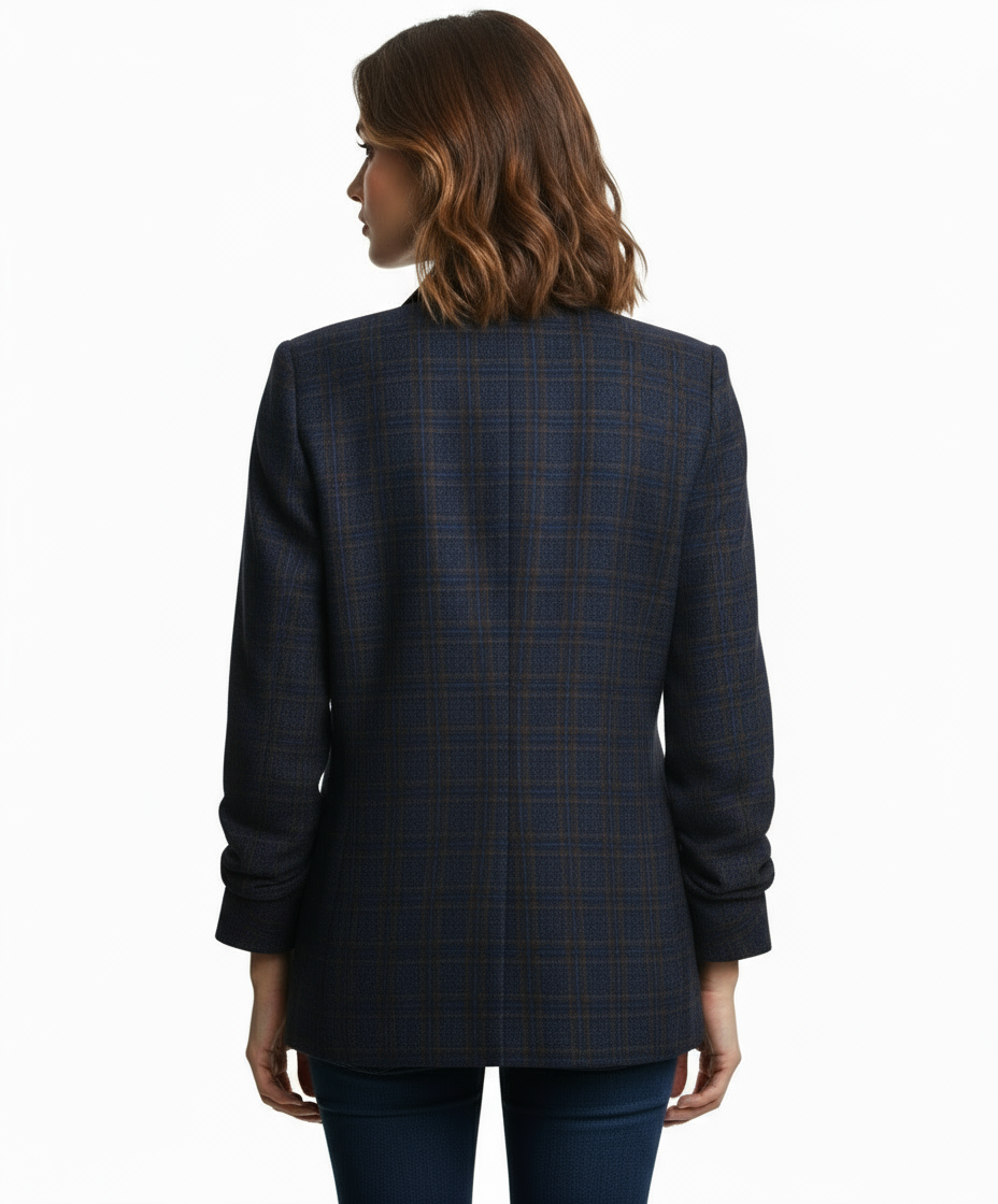 Skies Are Blue Plaid Blazer