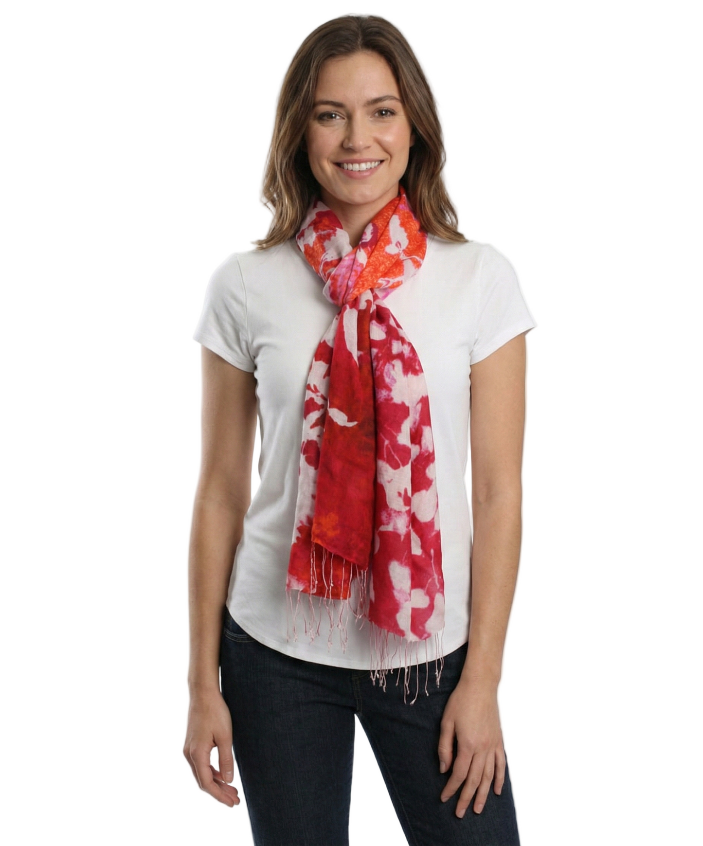 Tolani Abyss Coral Scarf