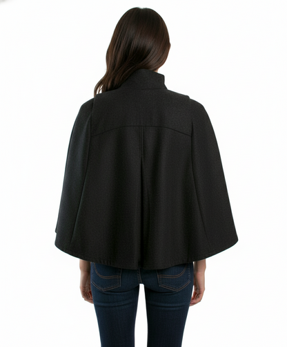 Luii Double Breasted Cape with Tie Belt