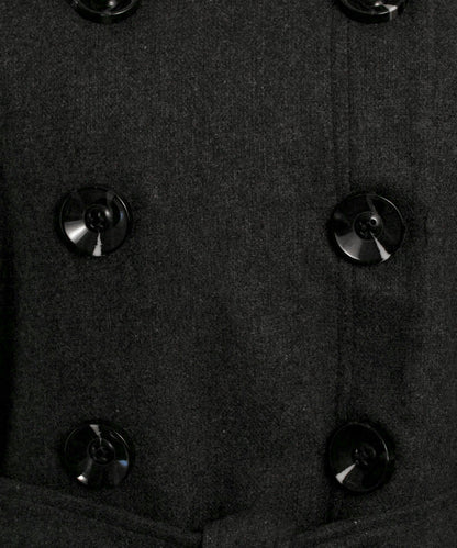 Luii Double Breasted Cape with Tie Belt