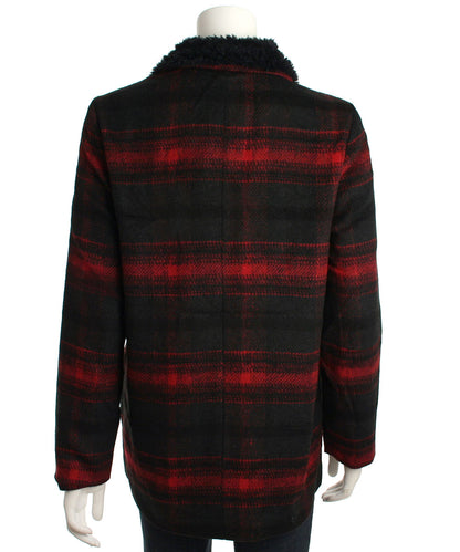 Jack by BB Dakota Rydell Plaid Wool Blend Jacket Wubby Collar