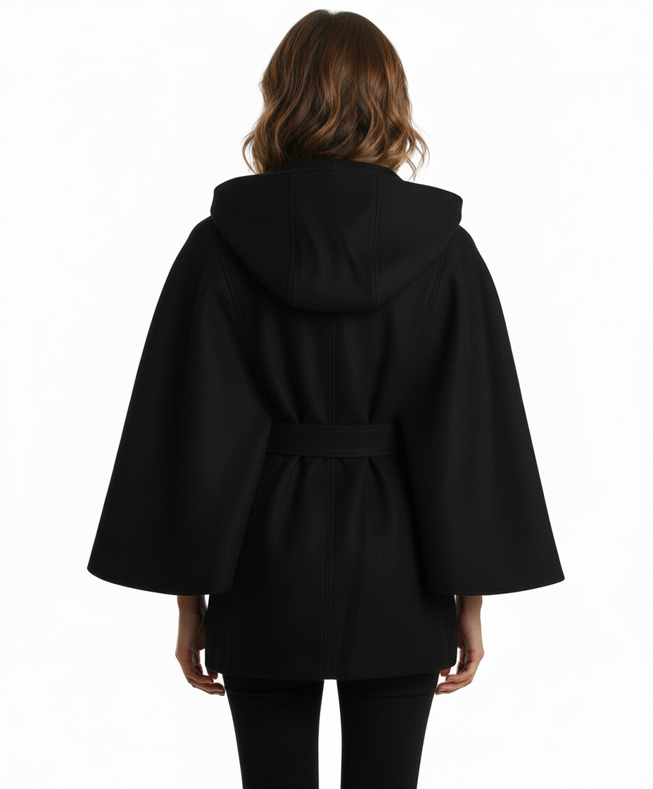Jessica Simpson Hooded Belted Cape