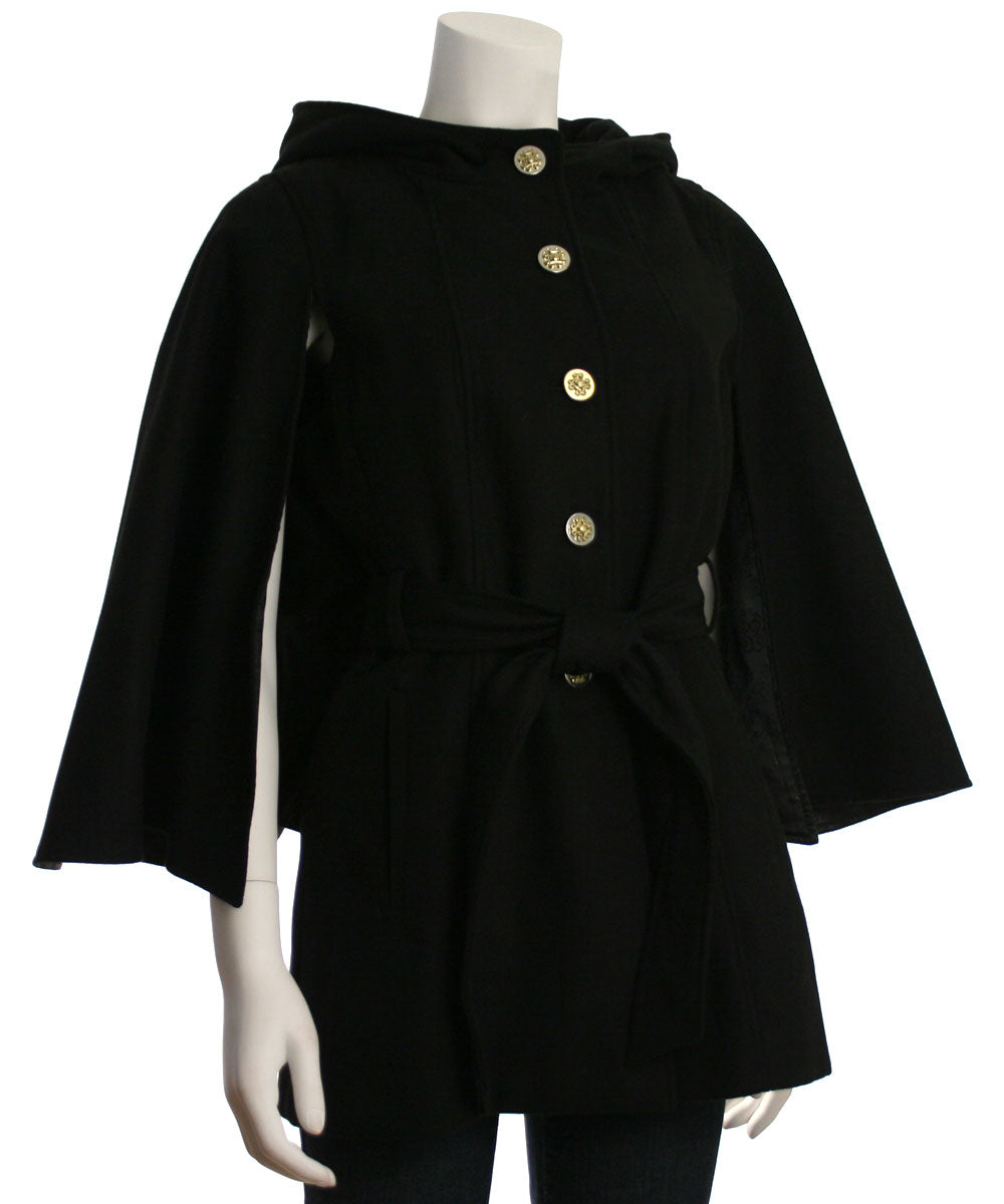 Jessica Simpson Hooded Belted Cape