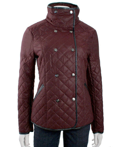 Jessica Simpson Double-Breasted Quilted Coat