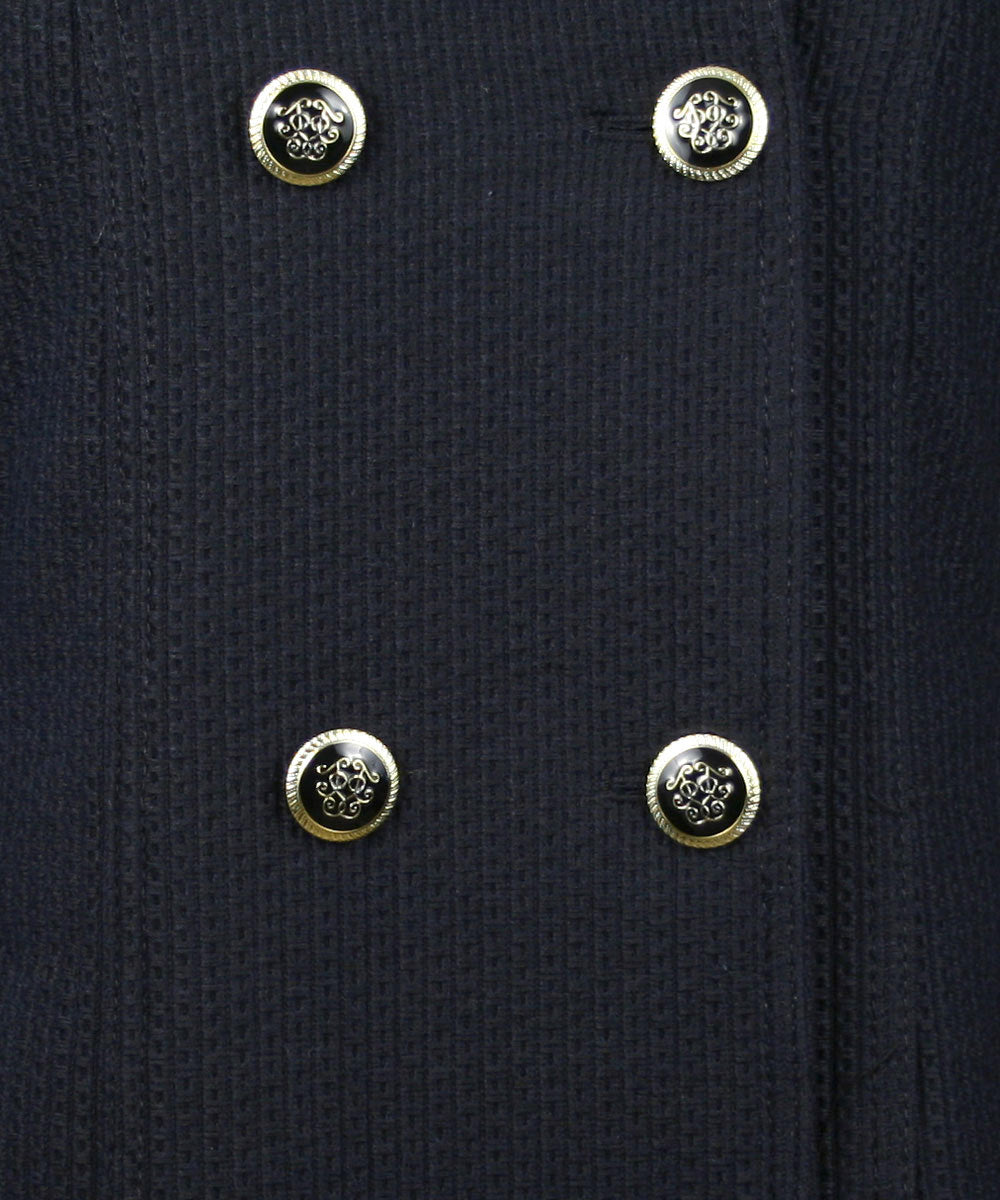 Jessica Simpson Double Breasted Military Style Pea Coat, Navy