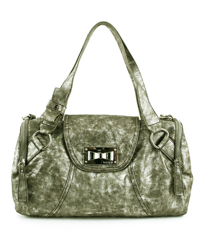 Kensie Girl Silver Bow It Up Duffle