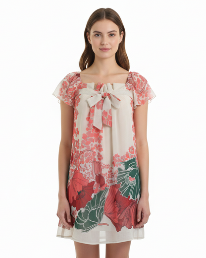 213 Industry Floral Print Dress, Pink