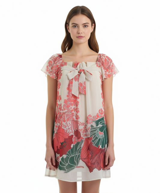 213 Industry Floral Print Dress, Pink