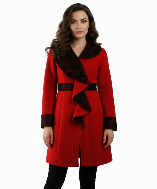 Ryu: Long Sleeve Jacket with Lace Detail