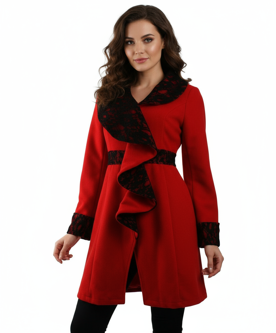 Ryu: Long Sleeve Jacket with Lace Detail