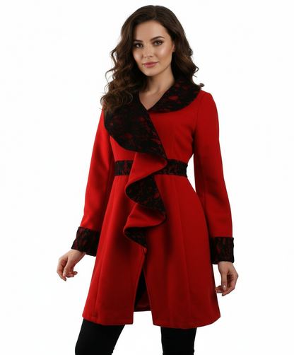 Ryu: Long Sleeve Jacket with Lace Detail