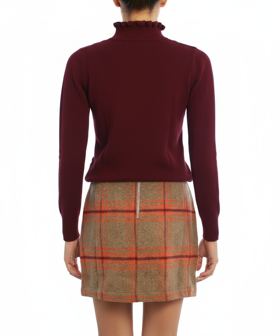HYFVE Plaid Mini Overlay Skirt