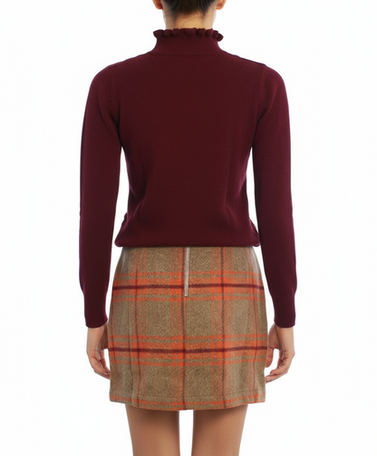 HYFVE Plaid Mini Overlay Skirt