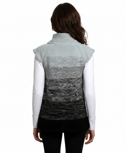 Ci Sono Cap Sleeve Sweater, Black Combo