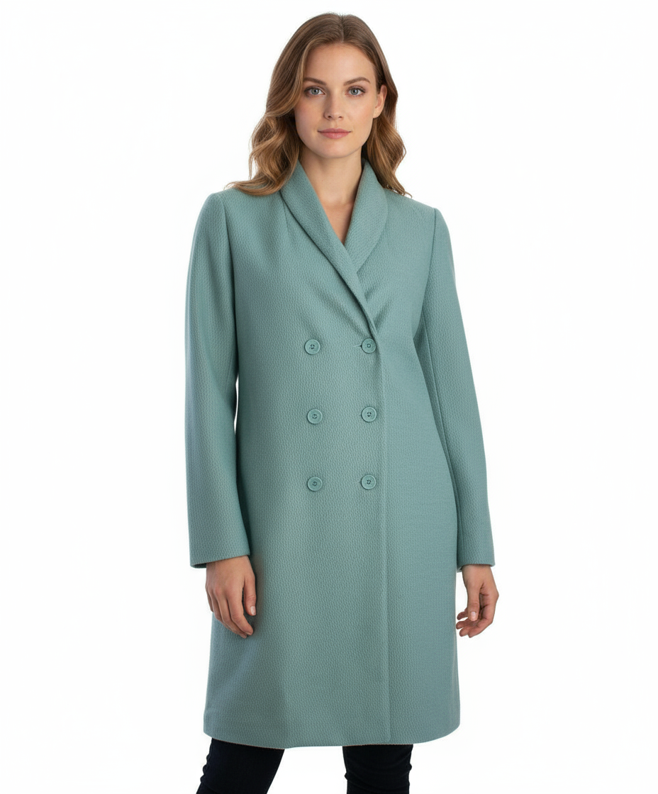 Tulle Double Breasted Coat