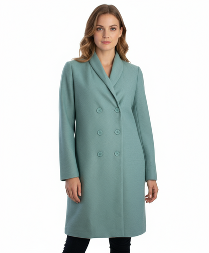 Tulle Double Breasted Coat