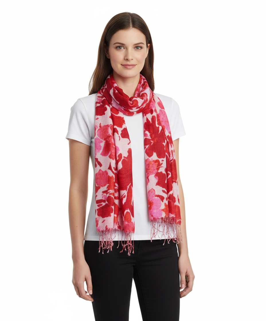 Tolani Abyss Coral Scarf