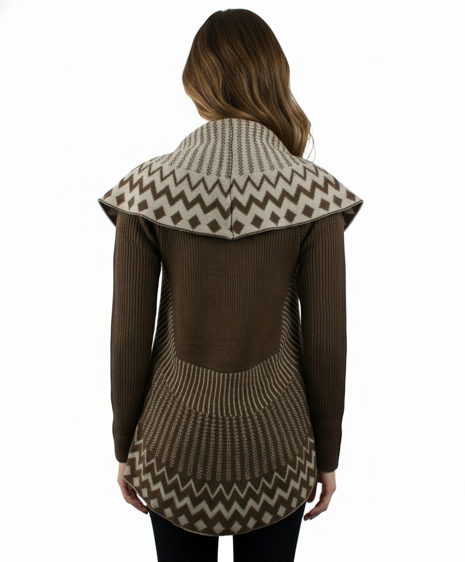 Ya Long Sleeve Ribbed Cardigan