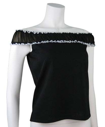 Shelly M. Couture Ruffle Off-Shoulder Top