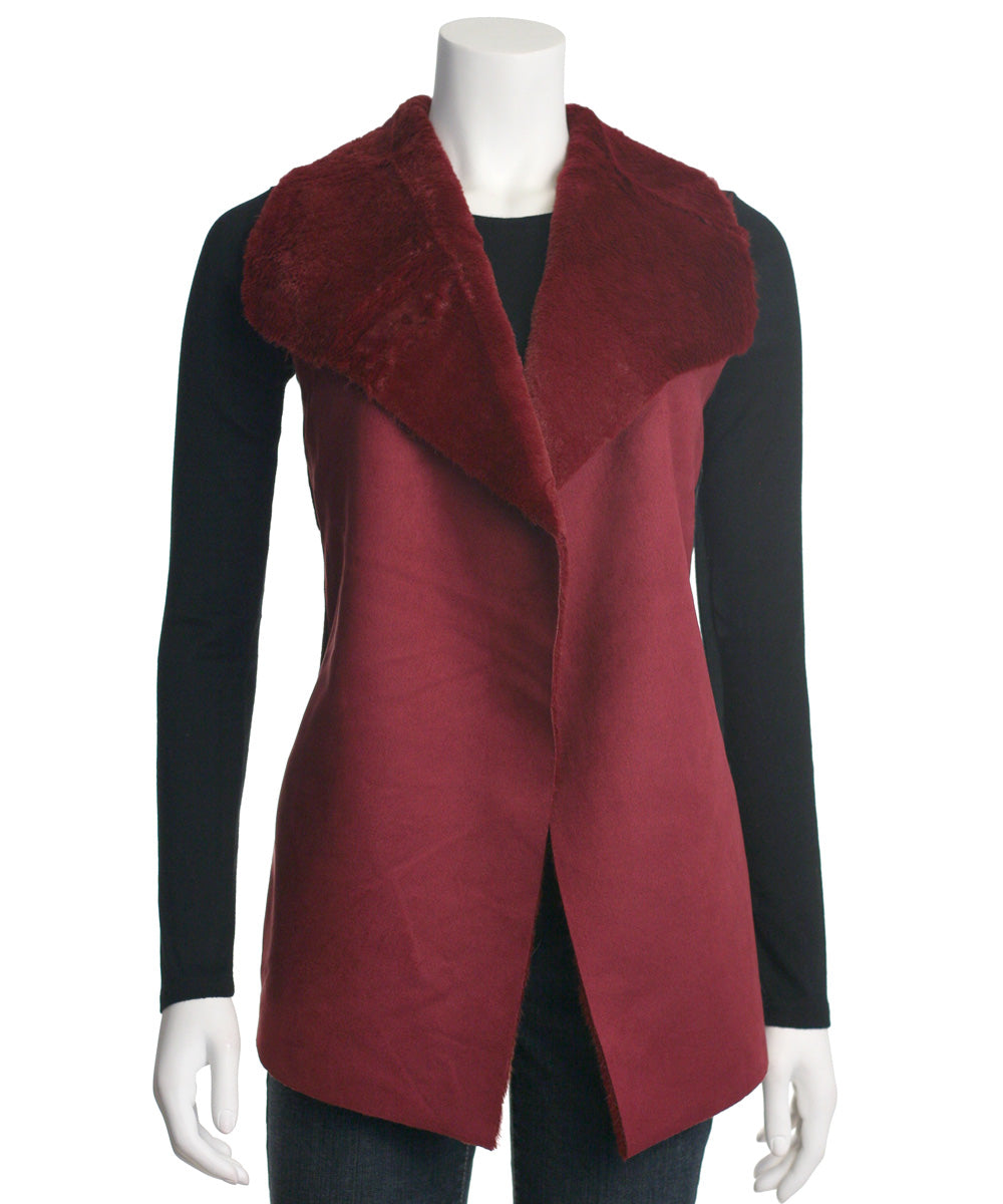 OnTwelfth Faux Suede Fur Vest