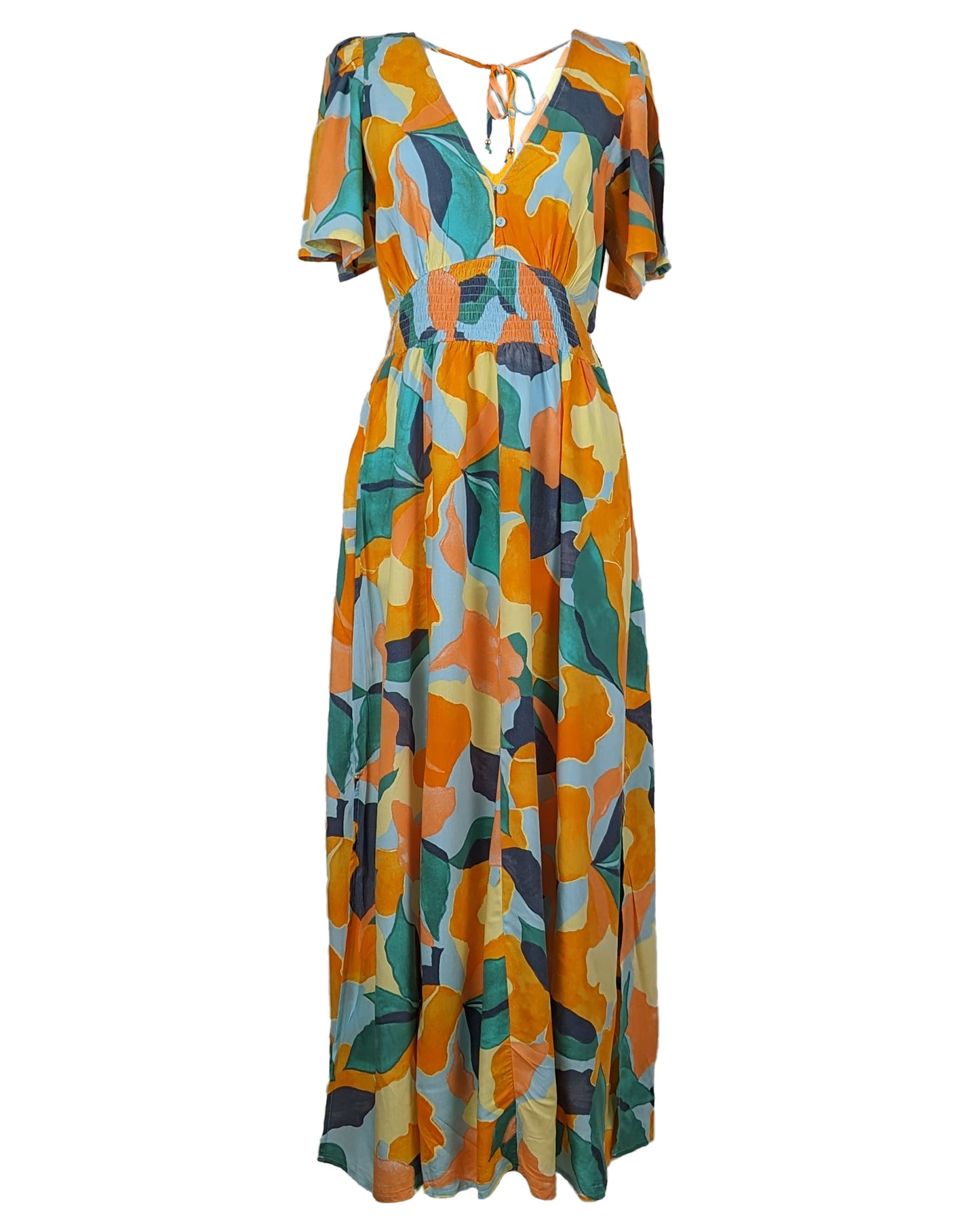 Abel The Label Smocked Maxi Dress - Small Abel The Label Smocked Maxi Dress - Small