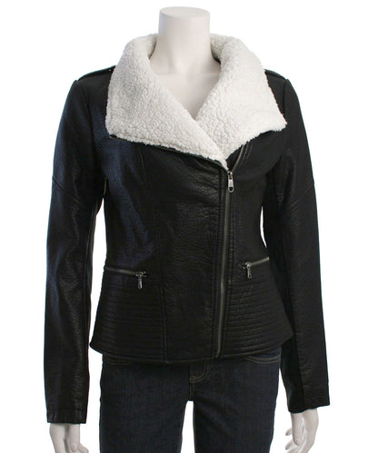 Jessica Simpson Faux Leather Moto Jacket