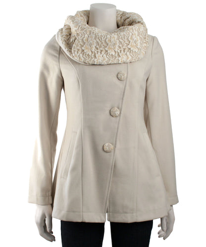 Ryu: Long Sleeve Coat with Oversized Collar